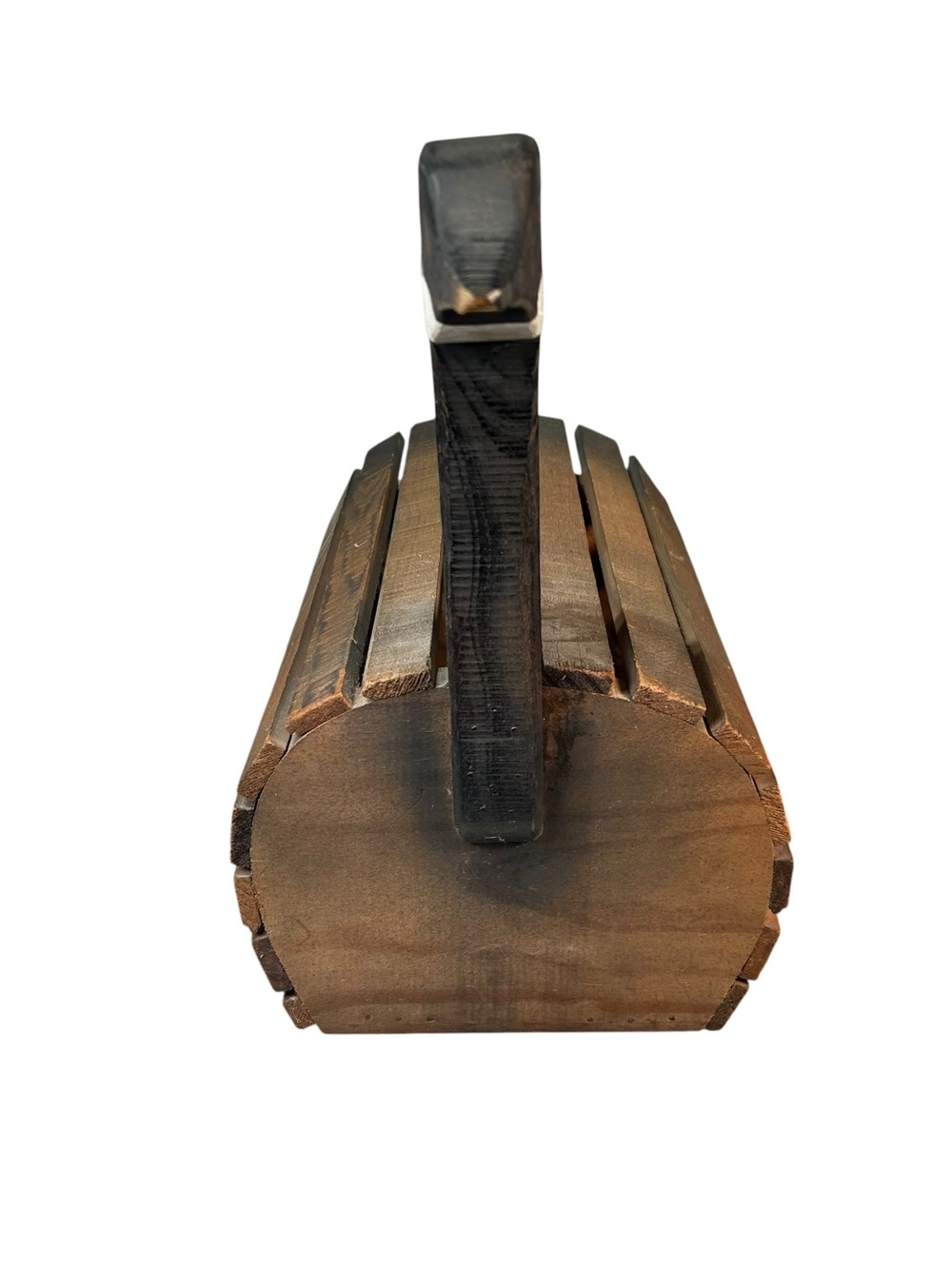 Rustic Wooden Goose Basket Cottage Core Farmhouse Decor Slatted Duck Vintage - Picture 2 of 9